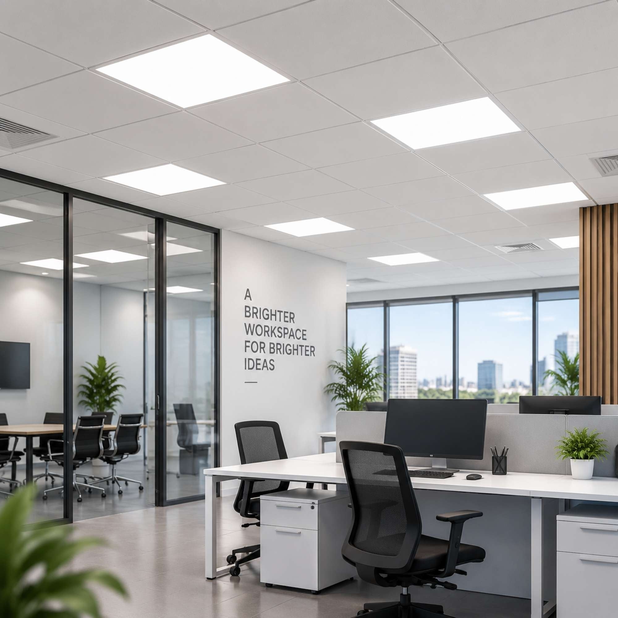 Panel LED empotrable Backlit 60x60cm - 40W - 100lm/W - Driver flicker free - UGR19 - IP40 (12)