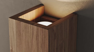 Aplique de pared bidireccional madera "Durga" - 2 x GU10 - Interior
