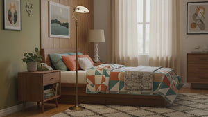 Lámpara de pie vintage "BANQUERO" - E27