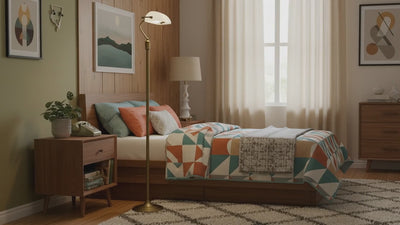 Lámpara de pie vintage "BANQUERO" - E27