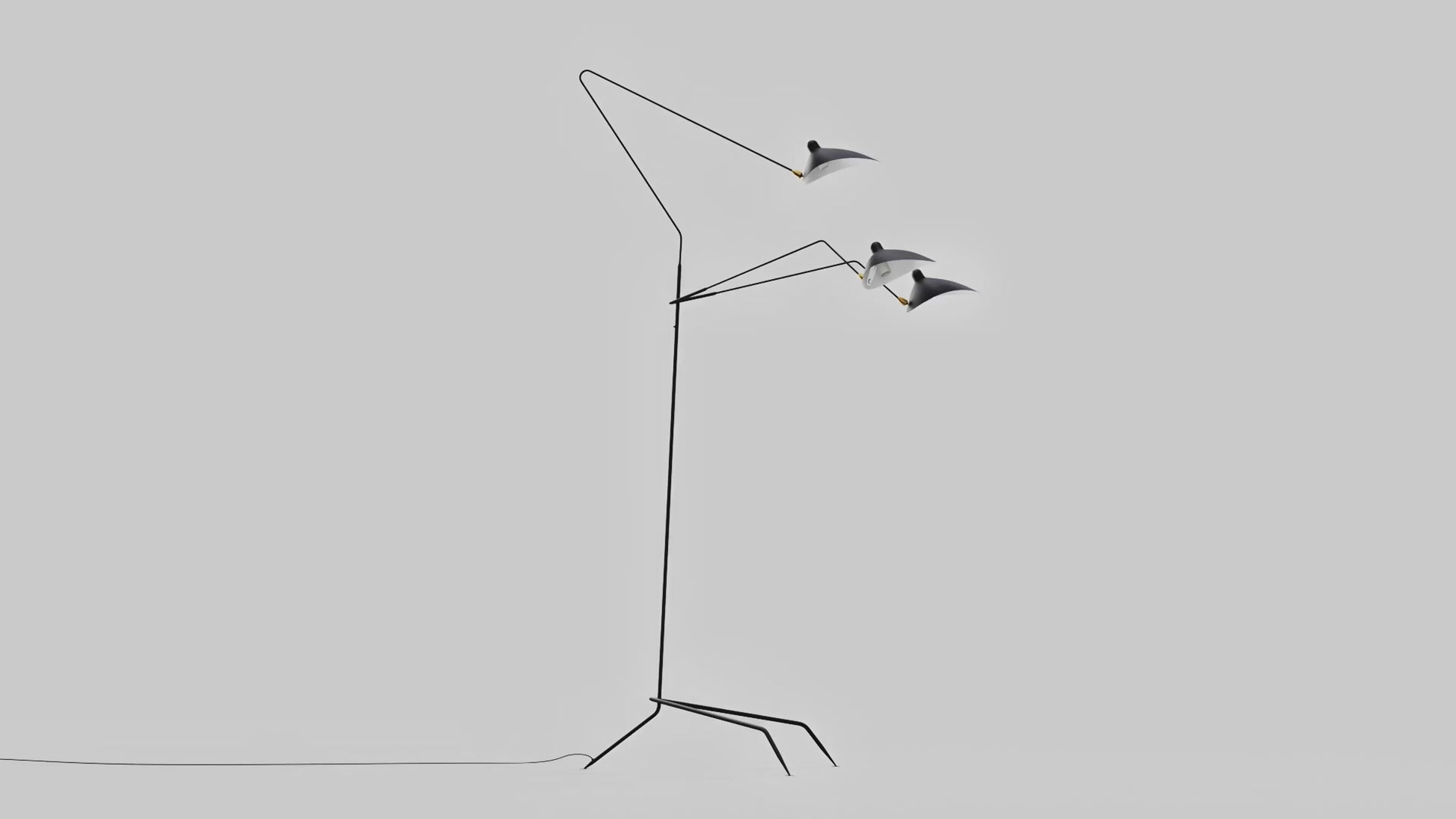 Lámpara de pie de diseño "Muller 3" - 3 x E27