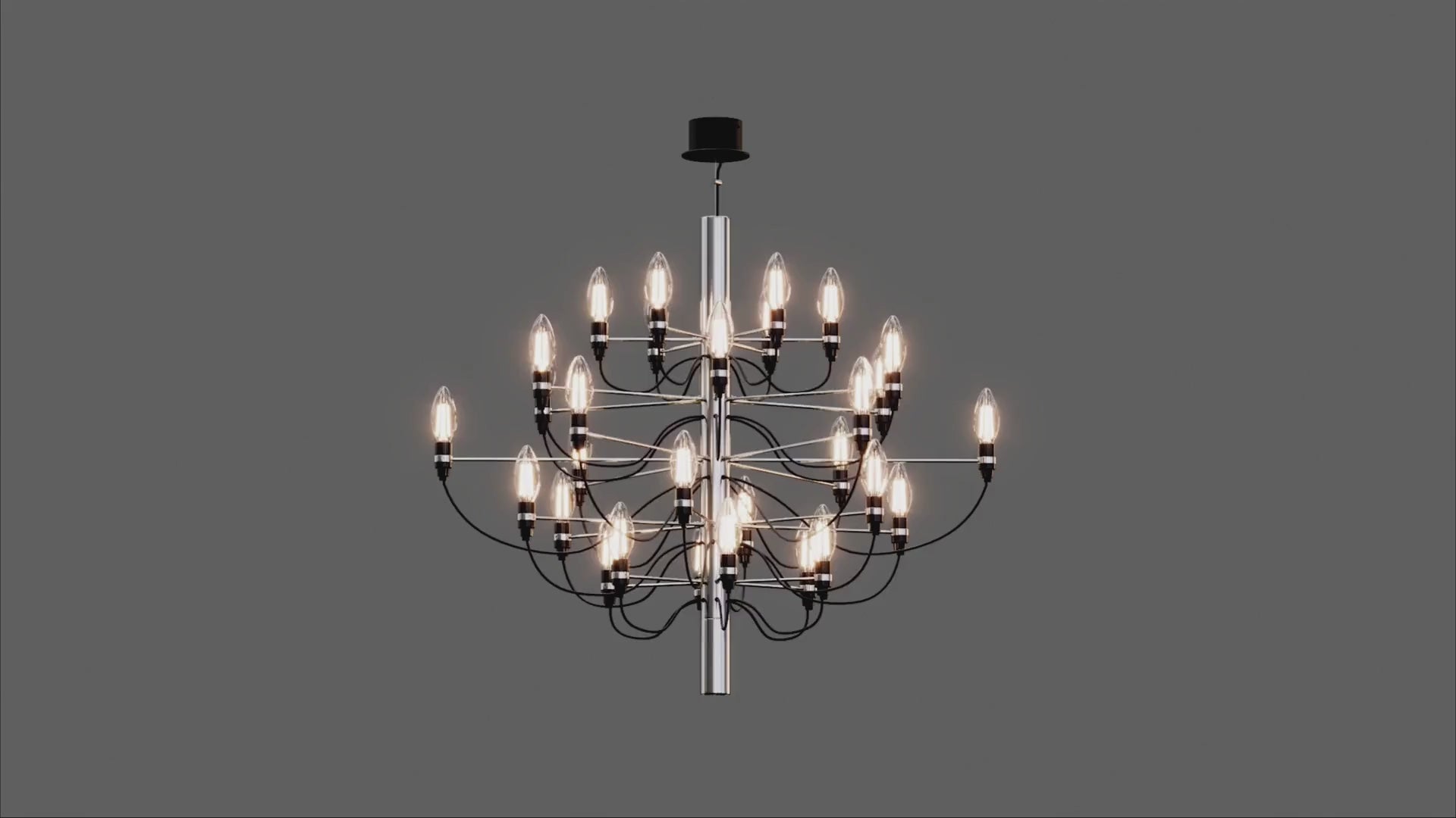 Lámpara colgante de diseño "CROWN" - 30 x E14