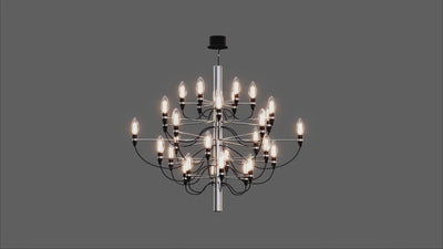 Lámpara colgante de diseño "CROWN" - 30 x E14