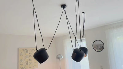 Lámpara colgante moderna triple "Blus" - E27