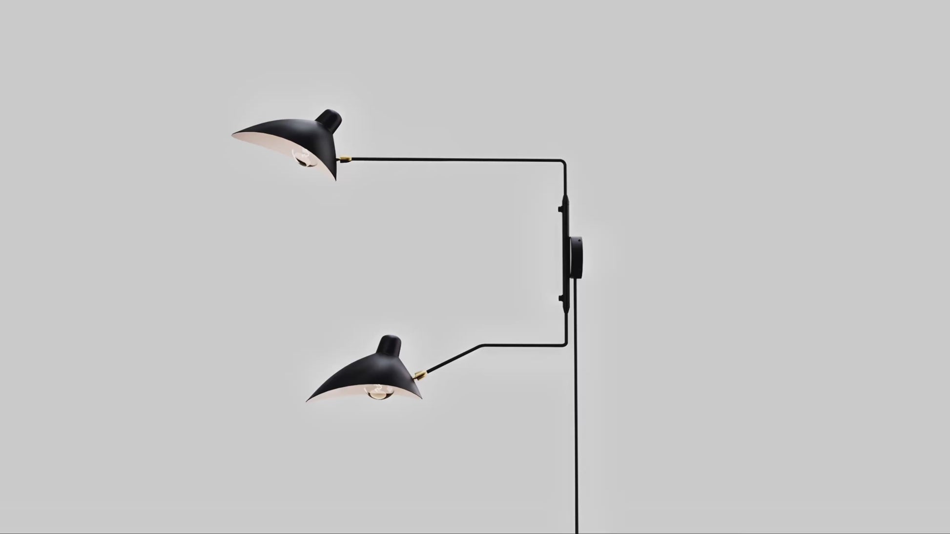 Aplique de pared de diseño "Louise" con interruptor y enchufe - 2xE27