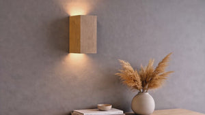 Aplique de pared bidireccional madera "Durga" - 2 x GU10 - Interior (1)