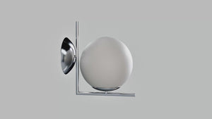 Aplique de pared bola cristal "ATOM" - E27 - Ø 15cm