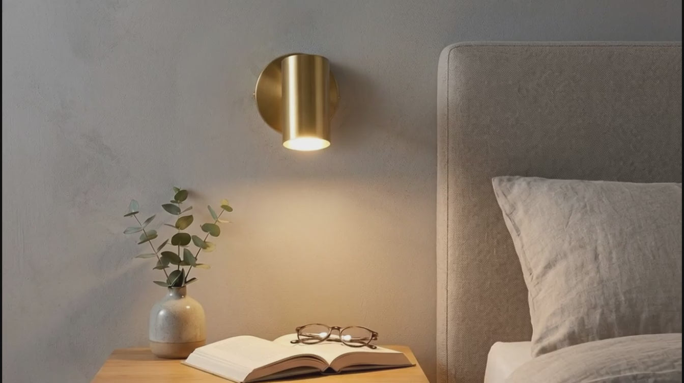 Aplique de pared interior orientable "Gian" - E27