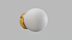 Aplique de pared bola cristal "Rober"