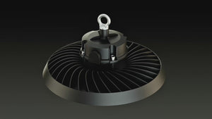 Difusor lumínico de policarbonato para campana LED industrial B8155-200W - B8150-200 - Ángulo 90°