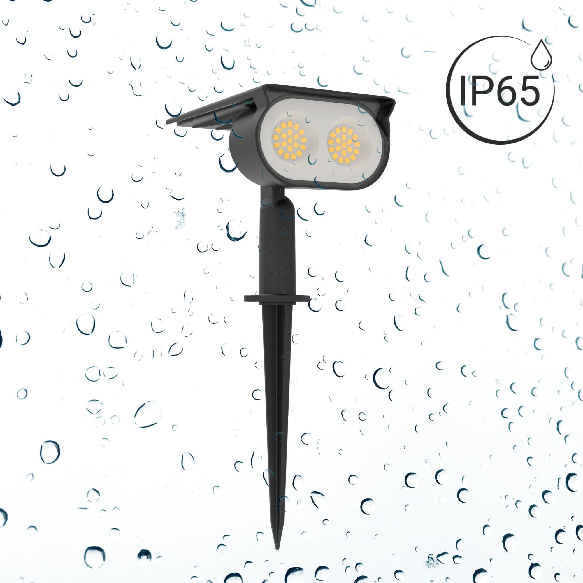 Foco solar exterior LED con pincho - 1.8W - IP65 (6)
