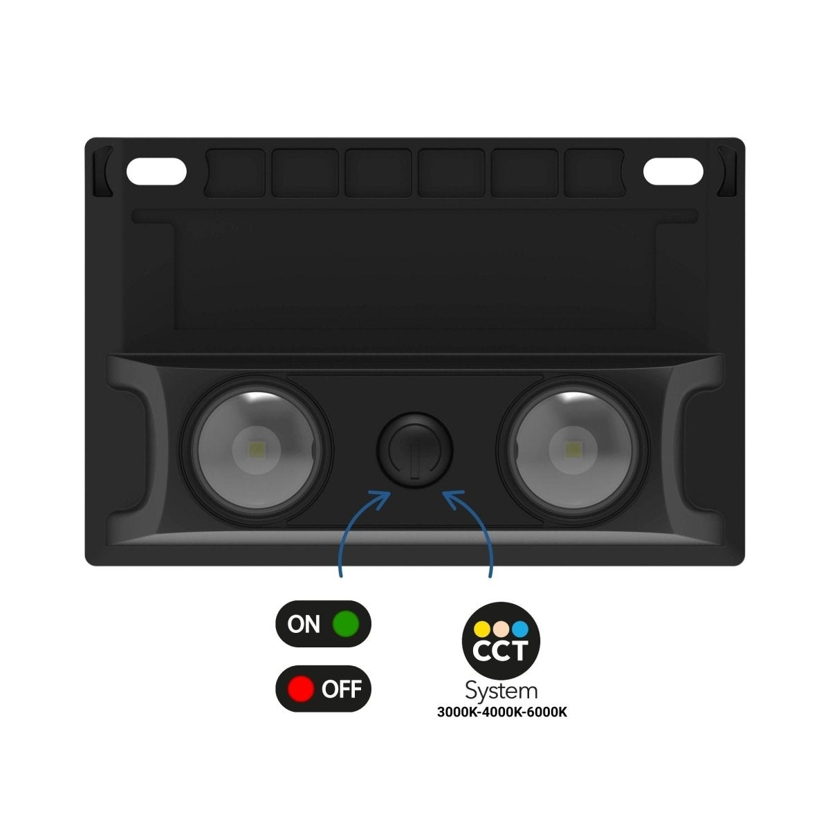 Lámpara LED solar de exterior - CCT - 2 LED - 60lm - Barcelona Led-