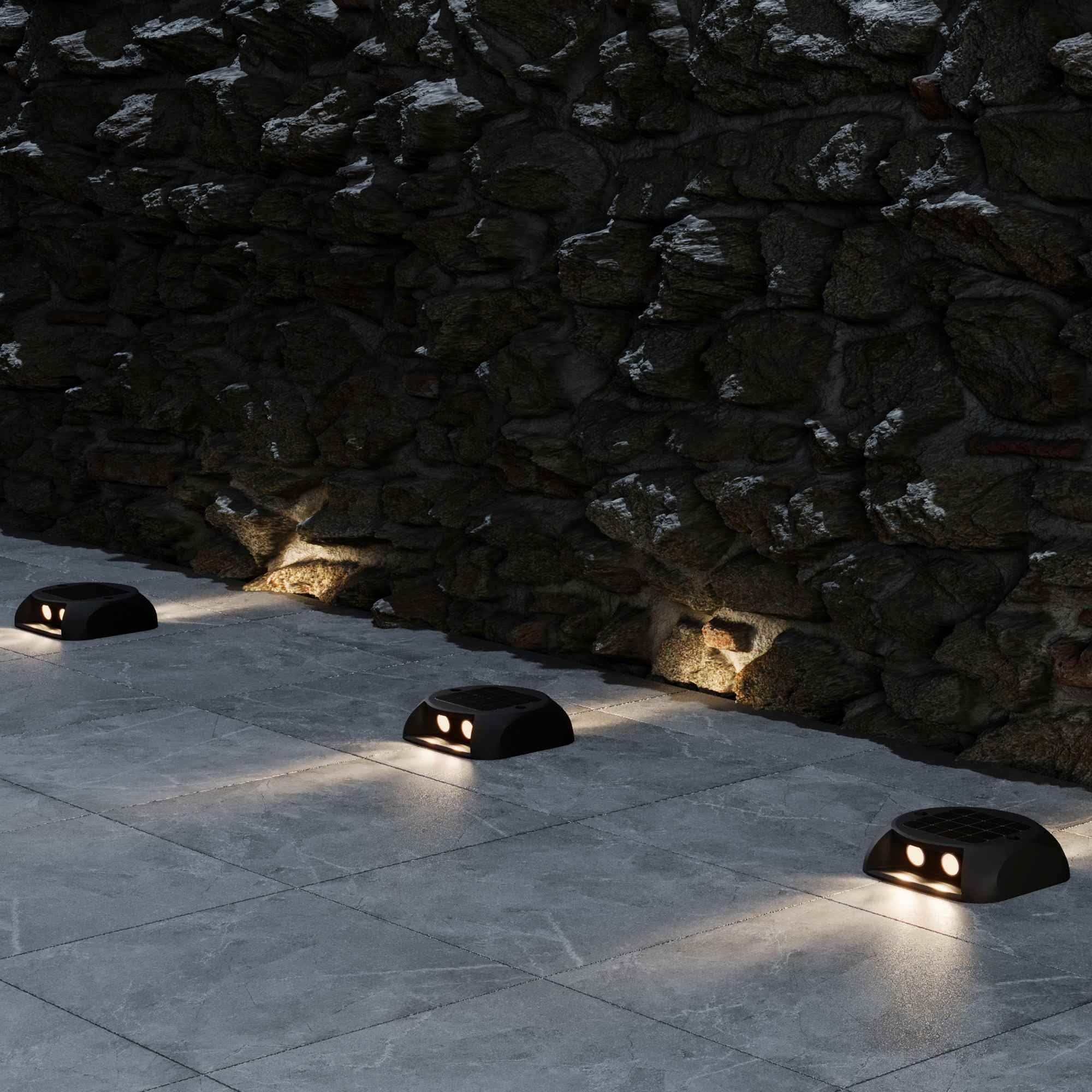 Luz LED solar de exterior - 3000K - 4 LED - 15 lm - IP65 (3)