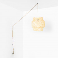 Pendelleuchte aus Rattan...