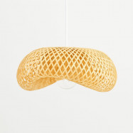 Hängelampe aus Rattan...