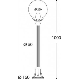 MIZAR/G250 FUMAGALLI LED-Straßenleuchte für den Außenbereich GLOBO MIZAR/G250