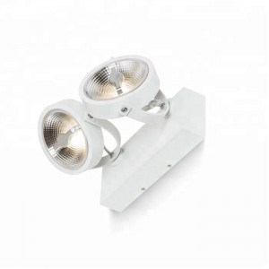 IRIS" Doppel-LED-Anbaustrahler für AR111 GU10-Glühlampe