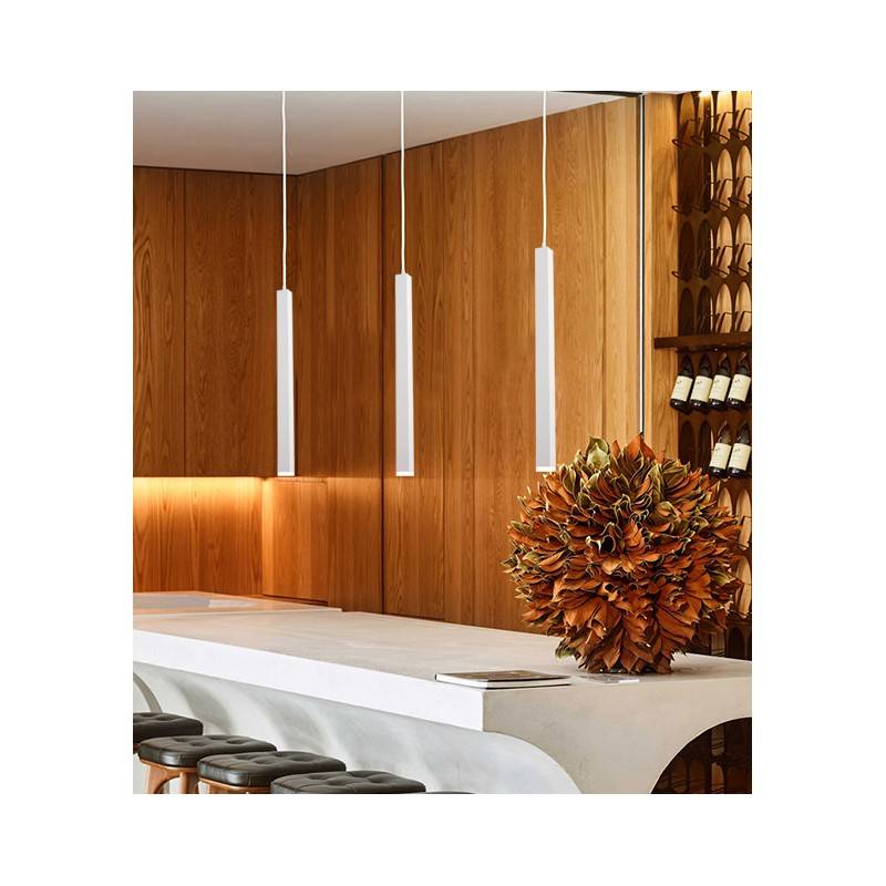 Minimalistische GU10 Hängelampe TUB für Innenbereiche - Esstisch, Küche, Eingang, Restaurant