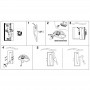Wandeinbauleuchte aus Gips GOTA 1W Trimless montage