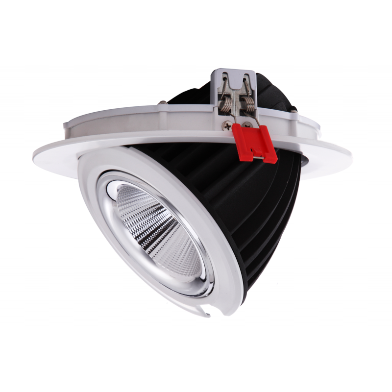 COB LED Downlight 48W - CRI80 - Philips Chip - Lifud Treiber - IP20 - Einbauöffnung Ø 215mm - Einbaudownlight