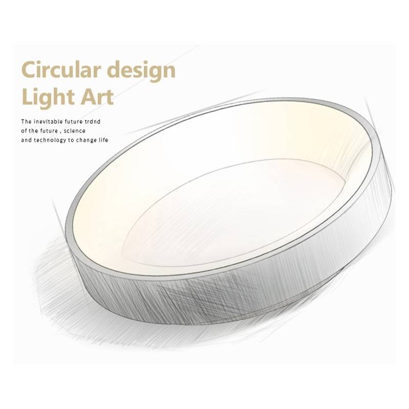 Skandinavische LED Deckenleuchte ONCAMO2 - 27W - LED Deckenlampe, minimalistisch