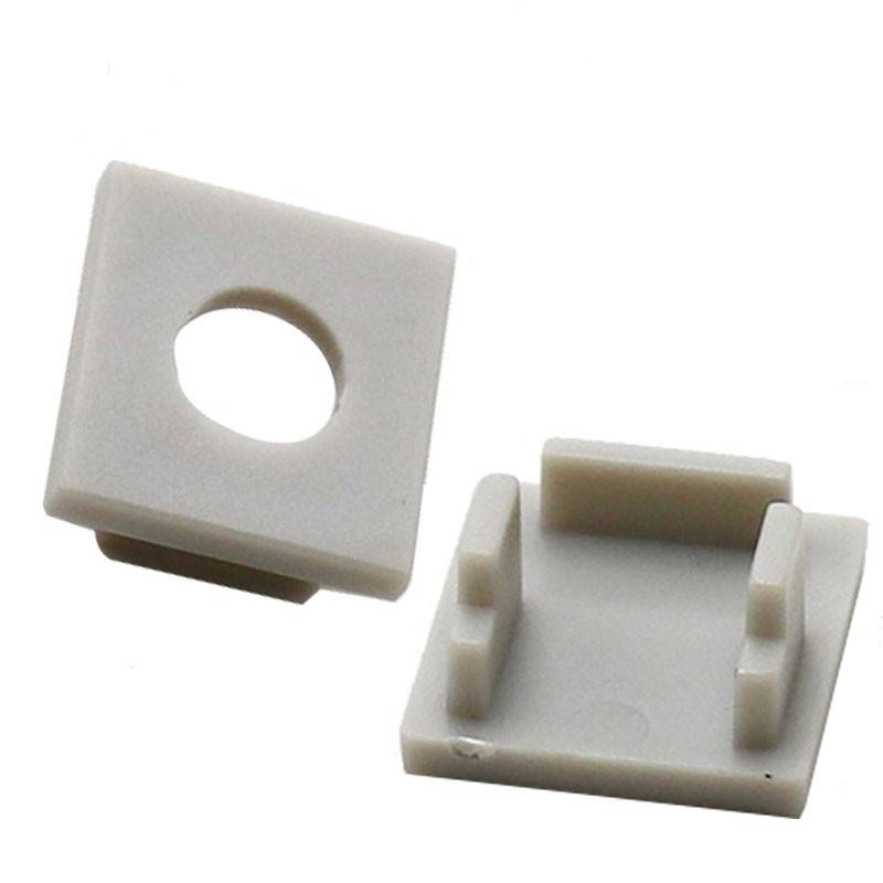 Endkappe für Alu-Einbauprofile für Gips/Gipskarton 13x14mm