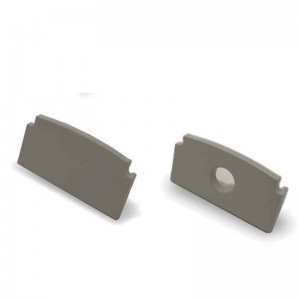 Endkappe für Aluminium-Einbauprofil 22x13mm