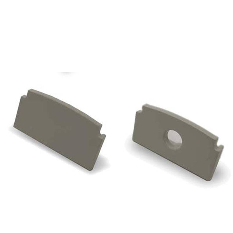 Endkappe für Aluminium-Einbauprofil 22x13mm