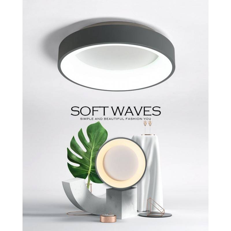 Skandinavische LED Deckenleuchte ONCAMO2 - 27W - sanft, modern, nordisch
