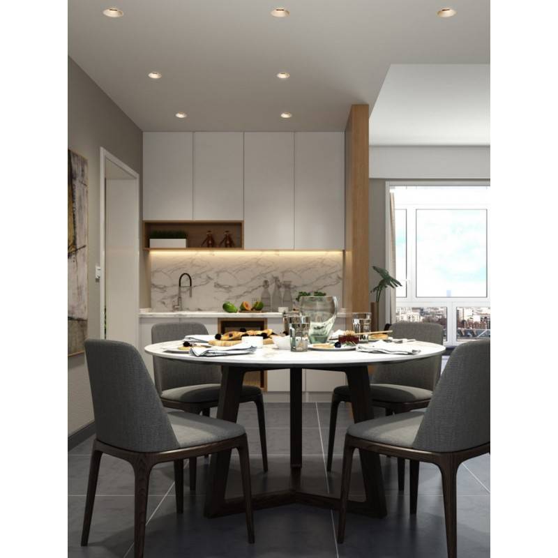 Einbaudownlight Ø75mm MR16, GU10 niedrig UGR