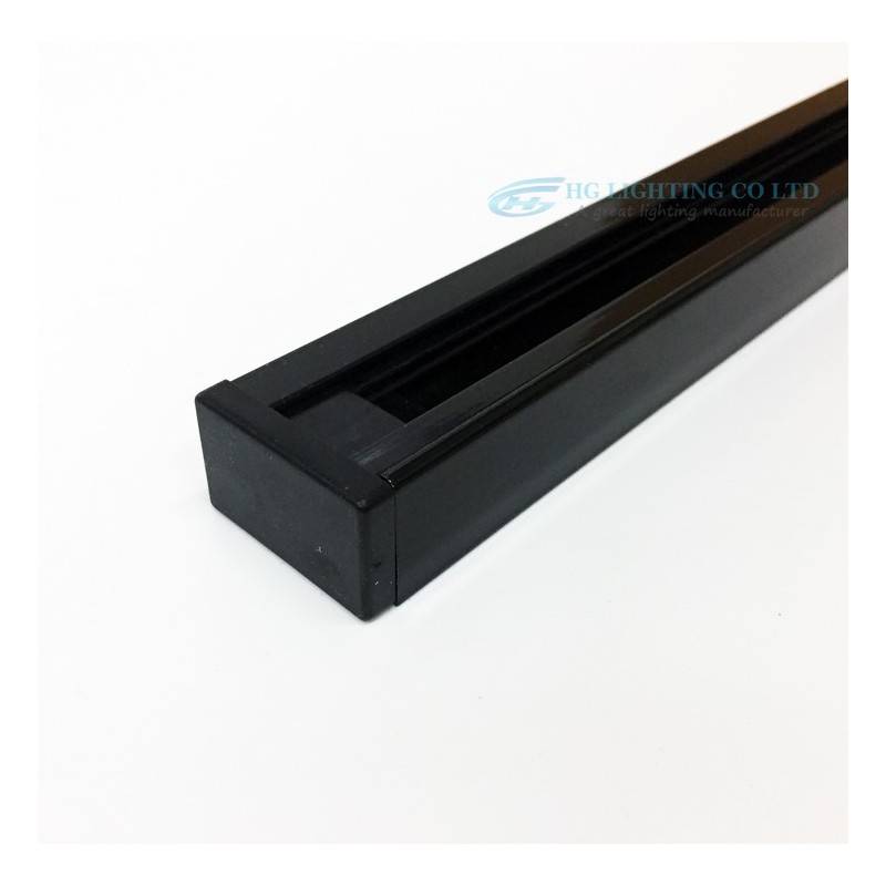 1 Phasen Stromschiene für LED Leuchten - 1 Meter - LED Schienensystem, Aluminium