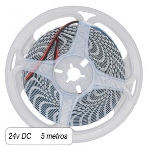 LED-Streifen 24V DC für Metzgereien - 18W/m - IP20 - 5 Meter Rolle - 120 LEDs/m - rosa Beleuchtung