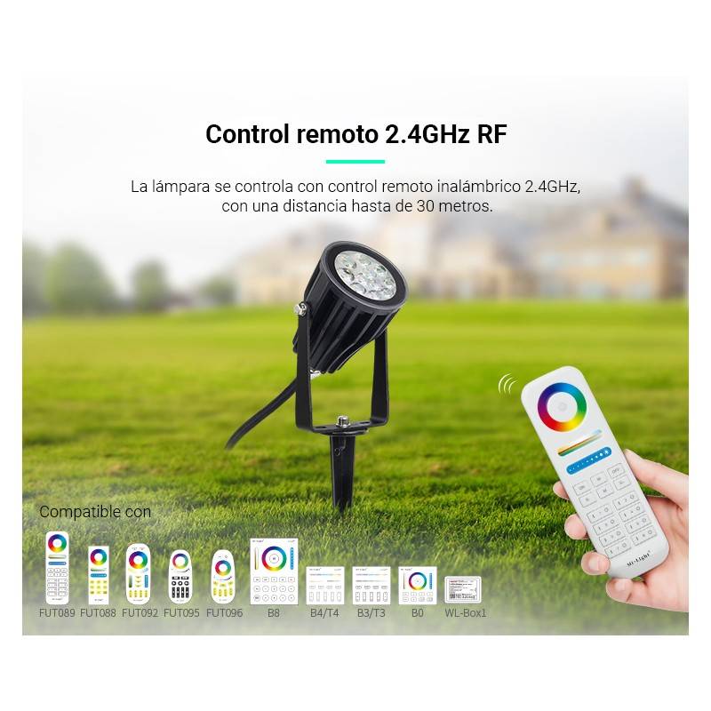 6W RGB+CCT LED-Gartenscheinwerfer mit Erdspieß : Mi Light