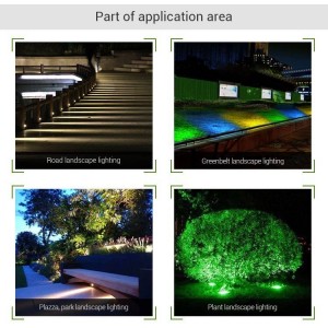 LED-Gartenstrahler mit Spike 15W RGB+CCT RF/WiFi Steuerung | Mi Light | FUTC03