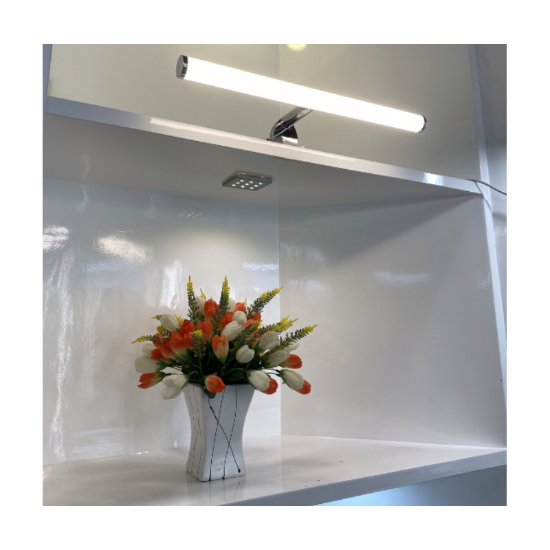 Badspiegel-Wandleuchte 6W opal röhrenförmig 40cm