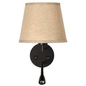 Wandleuchte "PAIR" E27 mit 3W LED-Lesestrahler