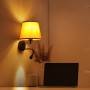 Wandleuchte "PAIR" E27 mit 3W LED-Lesestrahler