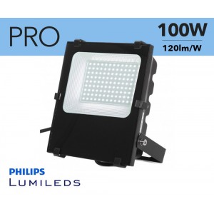 LED-Außenstrahler Flutlicht 100W - Serie „Pro“ - Philips LEDs - IP65 - LED Fluter