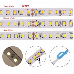 LED-Streifen einfarbig 24V DC 15W/m 10mm 30m, Schnitt alle 10 cm led streifen kürzen