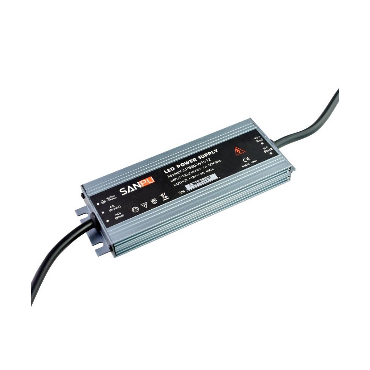 LED Netzteil 60W 12V 5A IP67