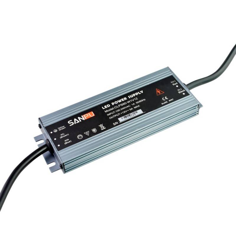 Kompaktes wasserdichtes Netzteil 12V 60W IP67