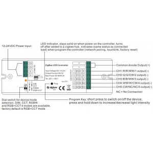 Bluetooth Controller 12-24V einfarbig + CCT + RGBW + RGBCCT 4 in 1 - SUNRICHER - LED Steuergerät