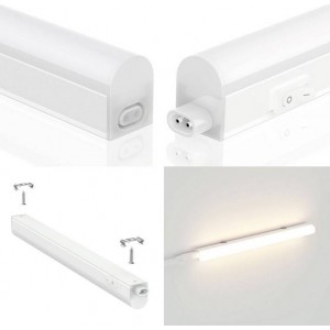 T5 LED Unterbauleuchte Küche 14W 120cm opal, anschließbar, wie werden unterbauleuchten angeschlossen