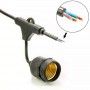 Lichterkette für den Außenbereich 10 Meter + 10 LED-Lampen E27 1W - IP44 - Warmweiß - Set