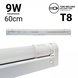 Bausatz Röhrenhalterleiste und LED-Röhre T8 60cm 9W