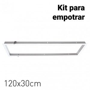 Einbaurahmen-Kit für LED-Panels 120x30