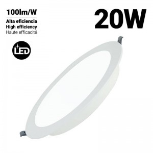 Downlight LED DOB rundes Einbaudownlight 20W Schnitt Ø190mm