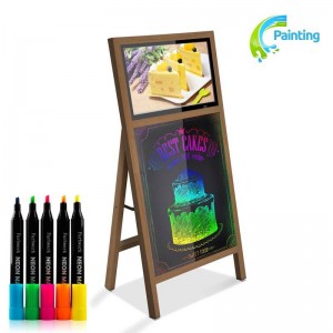 Tragbare LED-Tafel mit Display 21,5" & Akku