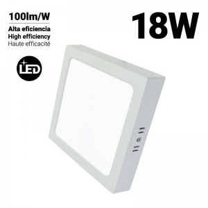Quadratische LED-Deckenleuchte DOB 18W High Efficiency
