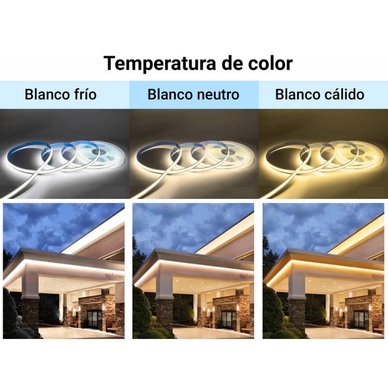 COB LED-Streifen - Farbtemperaturen - IP20 COB LED-Streifen - Farbtemperaturen - IP20